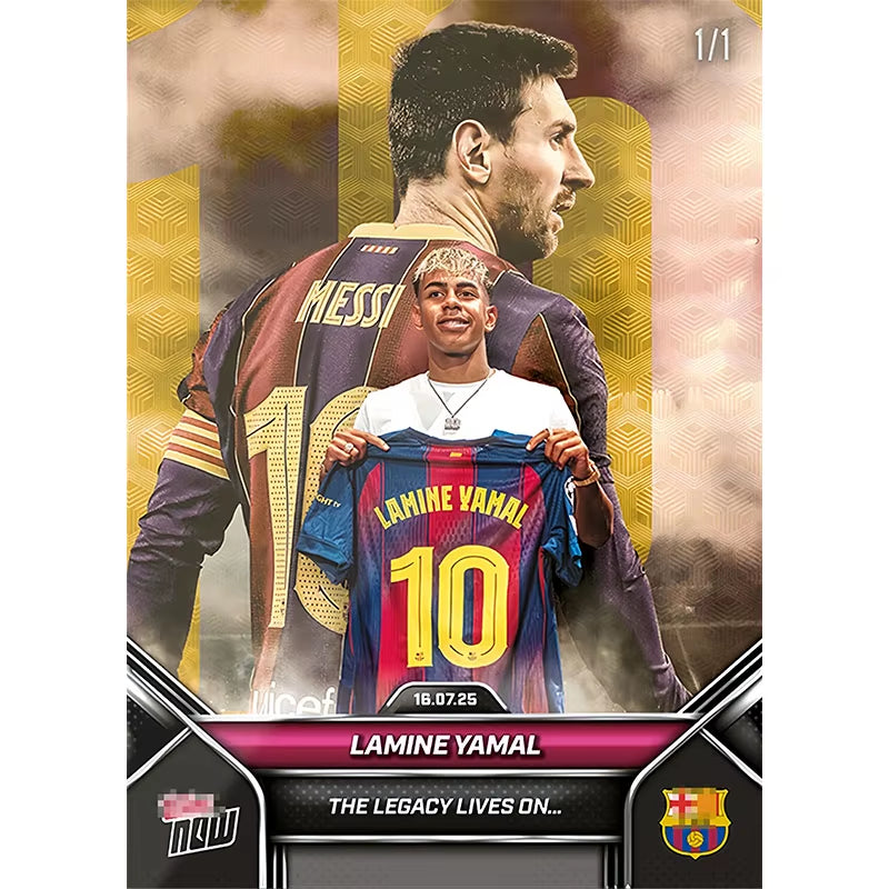 Basketball Star Player Card Lamine Yamal Lionel Messi Collectible Card Fan Christmas Birthday Gift Children'S Toy