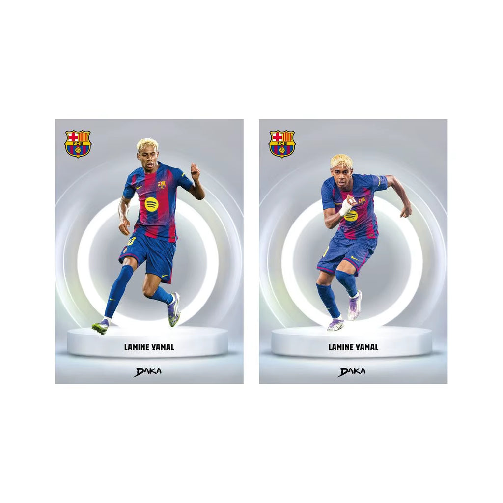 Messi Mbappe Yamal Football Collection Card 2025-2026 Real Madrid Barcelona Manchester Juventus Ale Milano Star Player Card