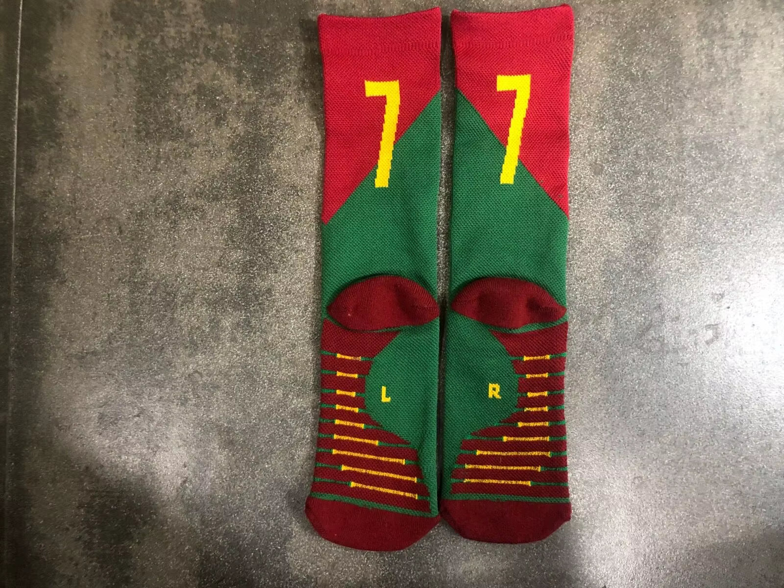 Children National Team Youth Professional Soccer Football Socks Messi Ronaldo Soccer Sock Kids above Knee Long Breathable Sock