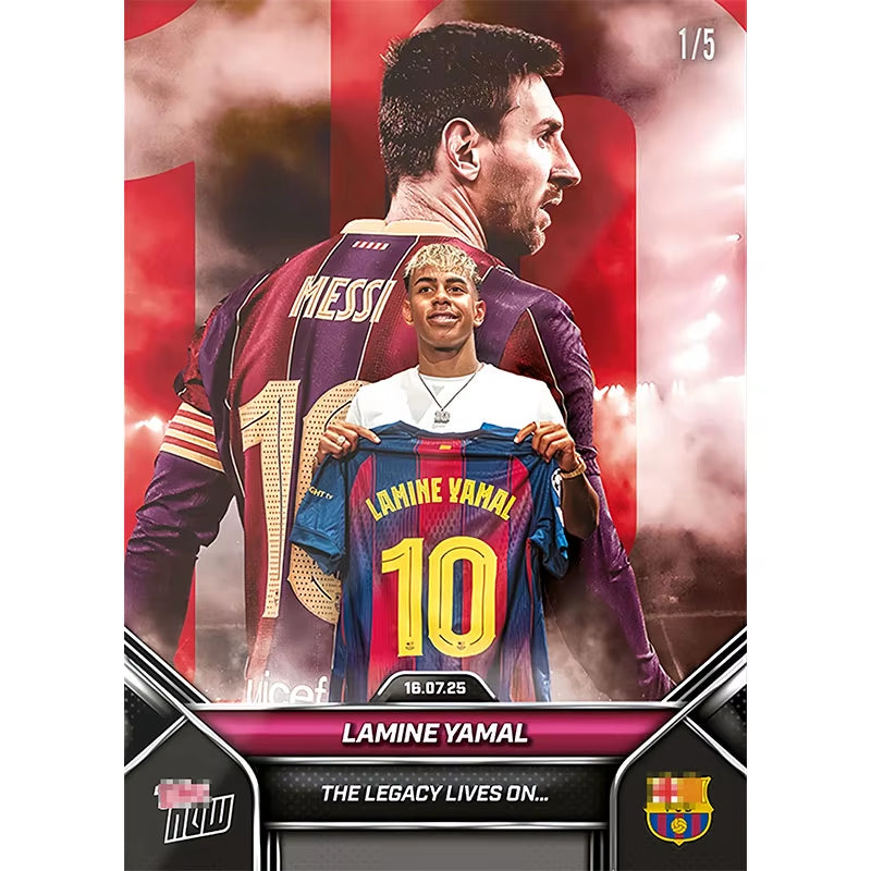 Basketball Star Player Card Lamine Yamal Lionel Messi Collectible Card Fan Christmas Birthday Gift Children'S Toy