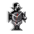 The King 10 Vinyl Record Wall Clock Argentina Football Player Diego Vinyl Clock the Unstoppable Force Legend for Football Fans
