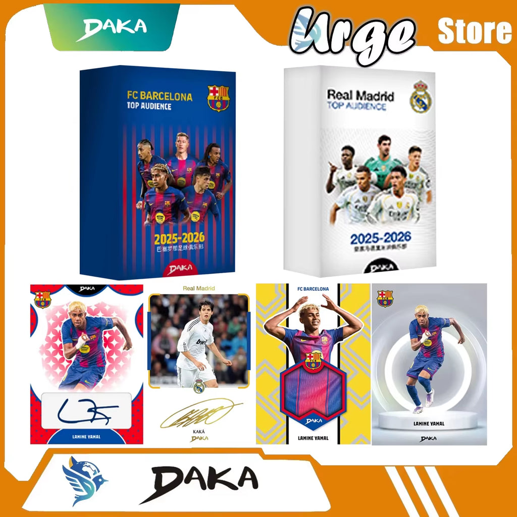 Messi Mbappe Yamal Football Collection Card 2025-2026 Real Madrid Barcelona Manchester Juventus Ale Milano Star Player Card