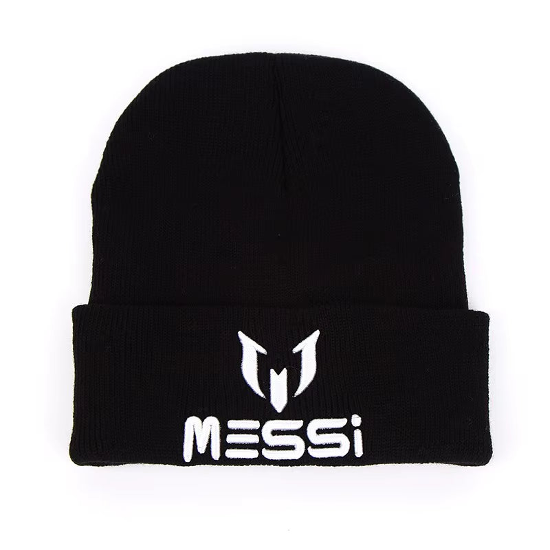 2024 New Soccer Messi Fans Hat Women Men Skullies Black Gray Women Beanie Whiter Hats Beanies Warm Knitted Hat Wool Cap Gorros