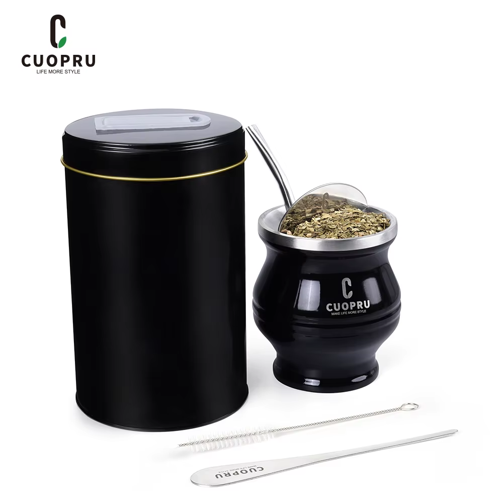 Set de Mate Moderno Premium 6 en 1 | Kit Térmico de Acero