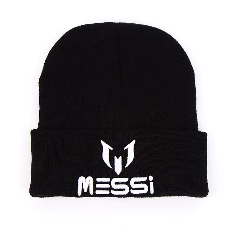2024 New Soccer Messi Fans Hat Women Men Skullies Black Gray Women Beanie Whiter Hats Beanies Warm Knitted Hat Wool Cap Gorros