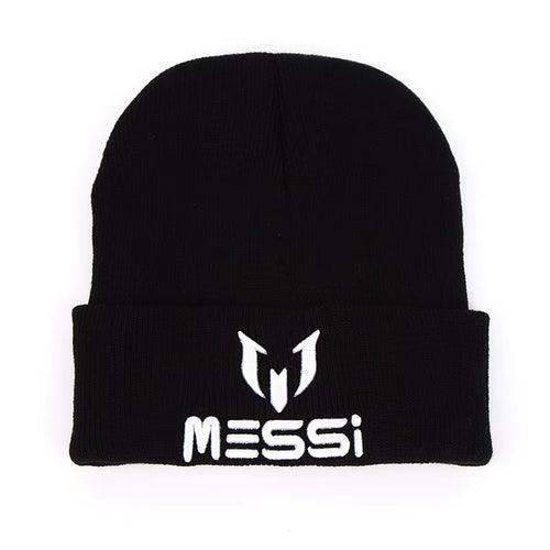 2024 New Soccer Messi Fans Hat Women Men Skullies Black Gray Women Beanie Whiter Hats Beanies Warm Knitted Hat Wool Cap Gorros