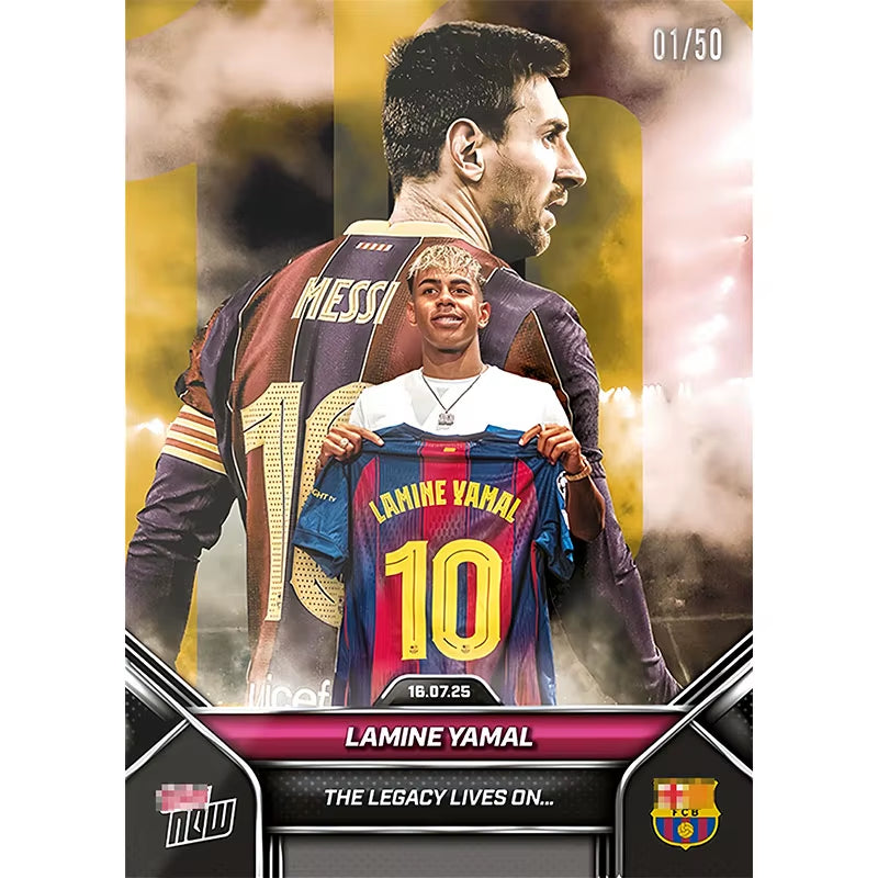 Basketball Star Player Card Lamine Yamal Lionel Messi Collectible Card Fan Christmas Birthday Gift Children'S Toy