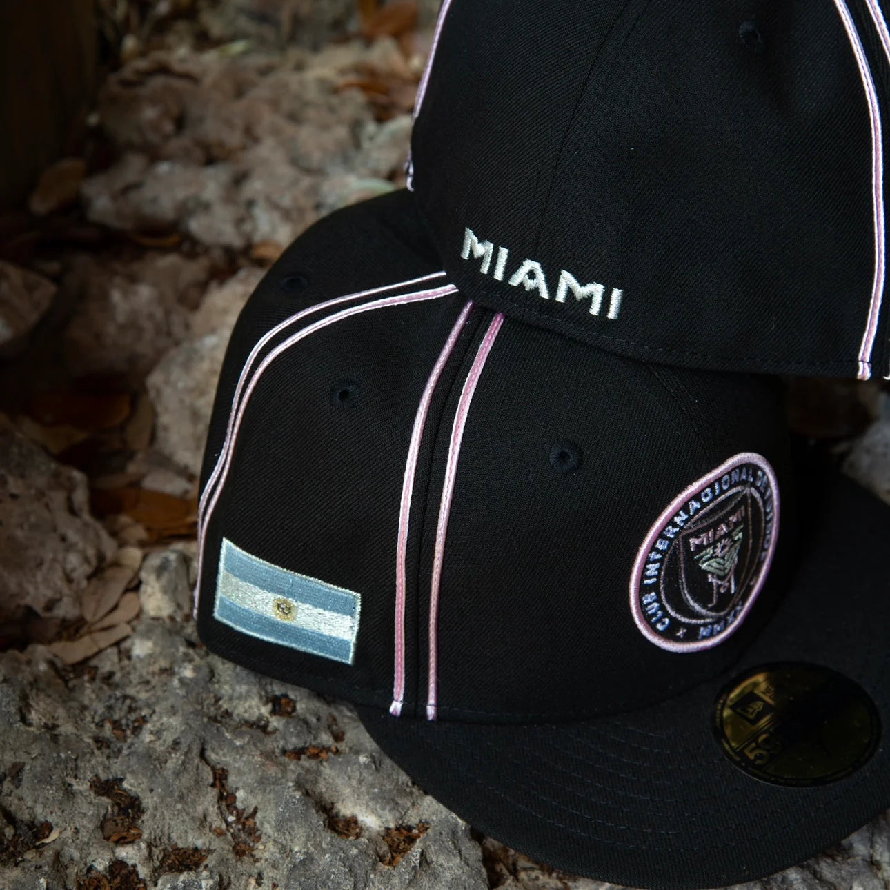 Inter Miami CF Argentina Flag Side Patch Fitted