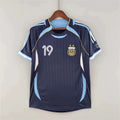 CAMISETA DE ARGENTINA ESTILO RETRO ARGENTINA 2006, TELA TRANSPIRABLE, DE SECADO RAPIDO